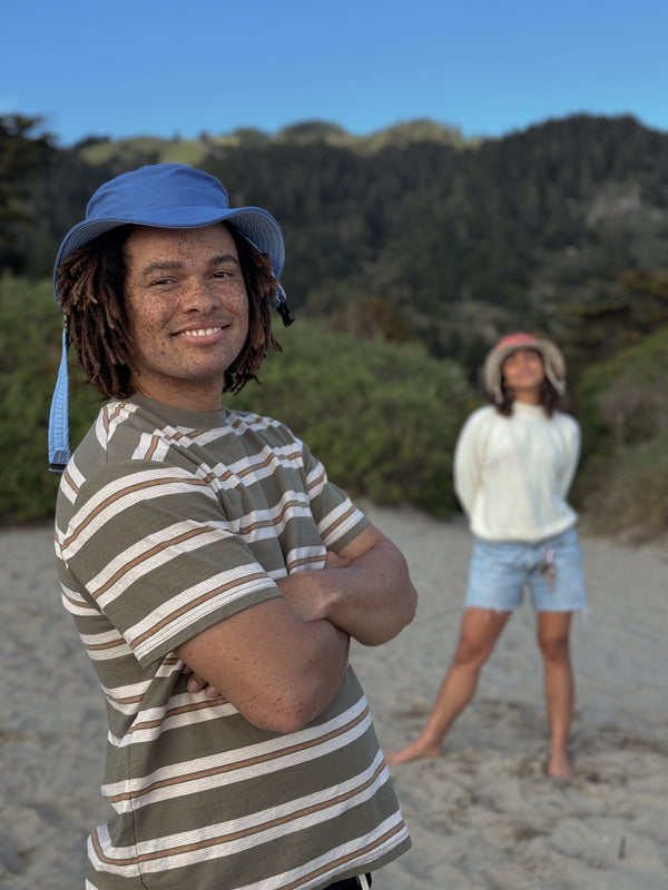 chambray blue surf hat